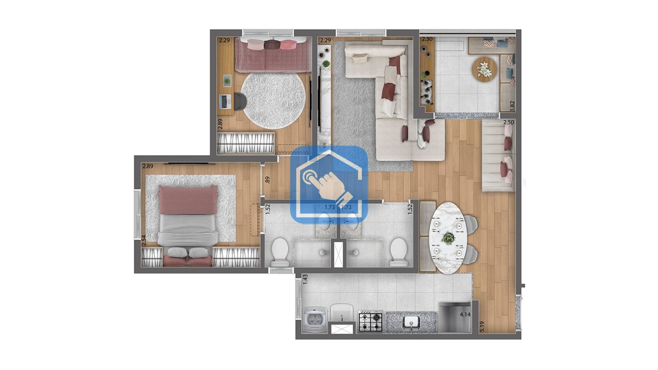 Apartamento à venda com 3 quartos, 57m² - Foto 22