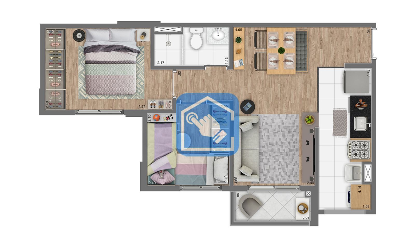 Apartamento à venda com 2 quartos, 45m² - Foto 15