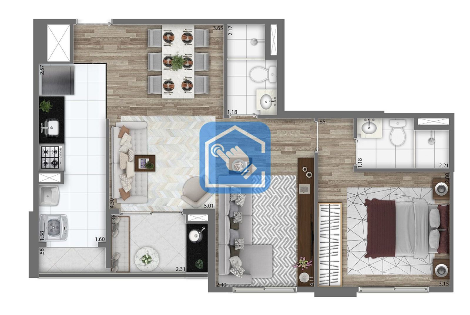 Apartamento à venda com 2 quartos, 56m² - Foto 16