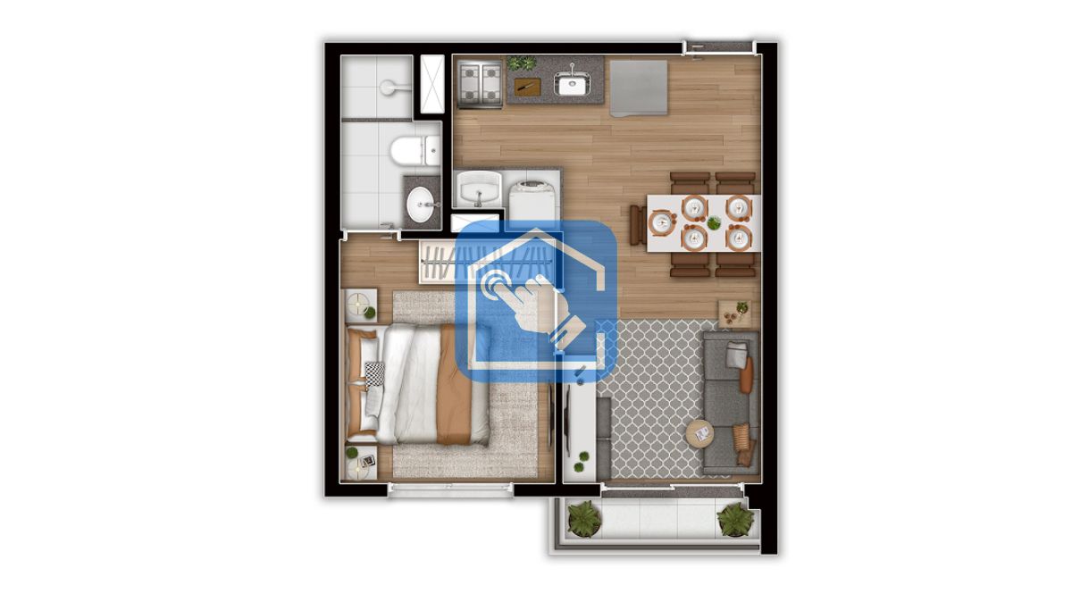 Apartamento à venda com 1 quarto, 31m² - Foto 15