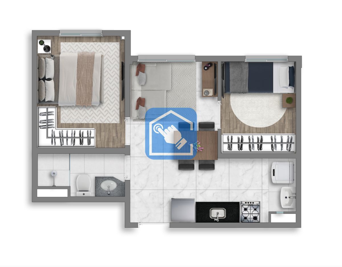 Apartamento à venda com 2 quartos, 33m² - Foto 17