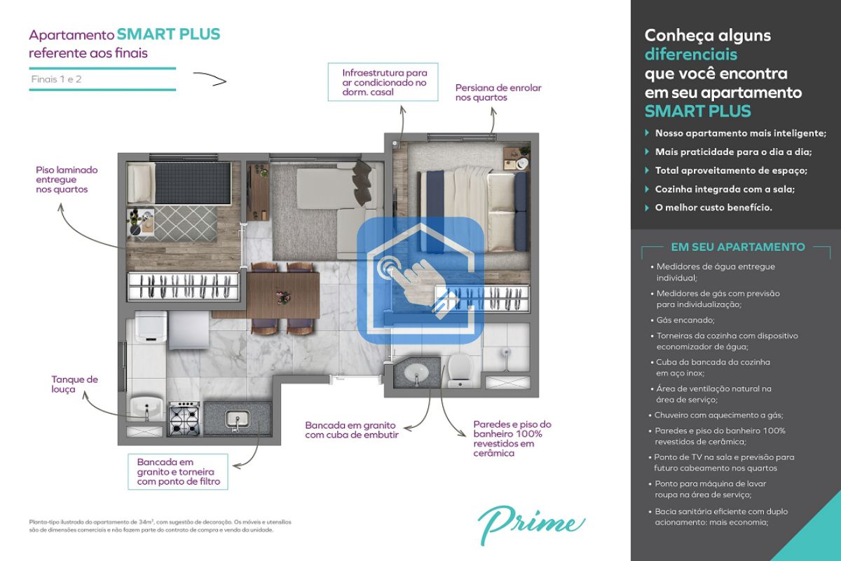 Apartamento à venda com 2 quartos, 34m² - Foto 14