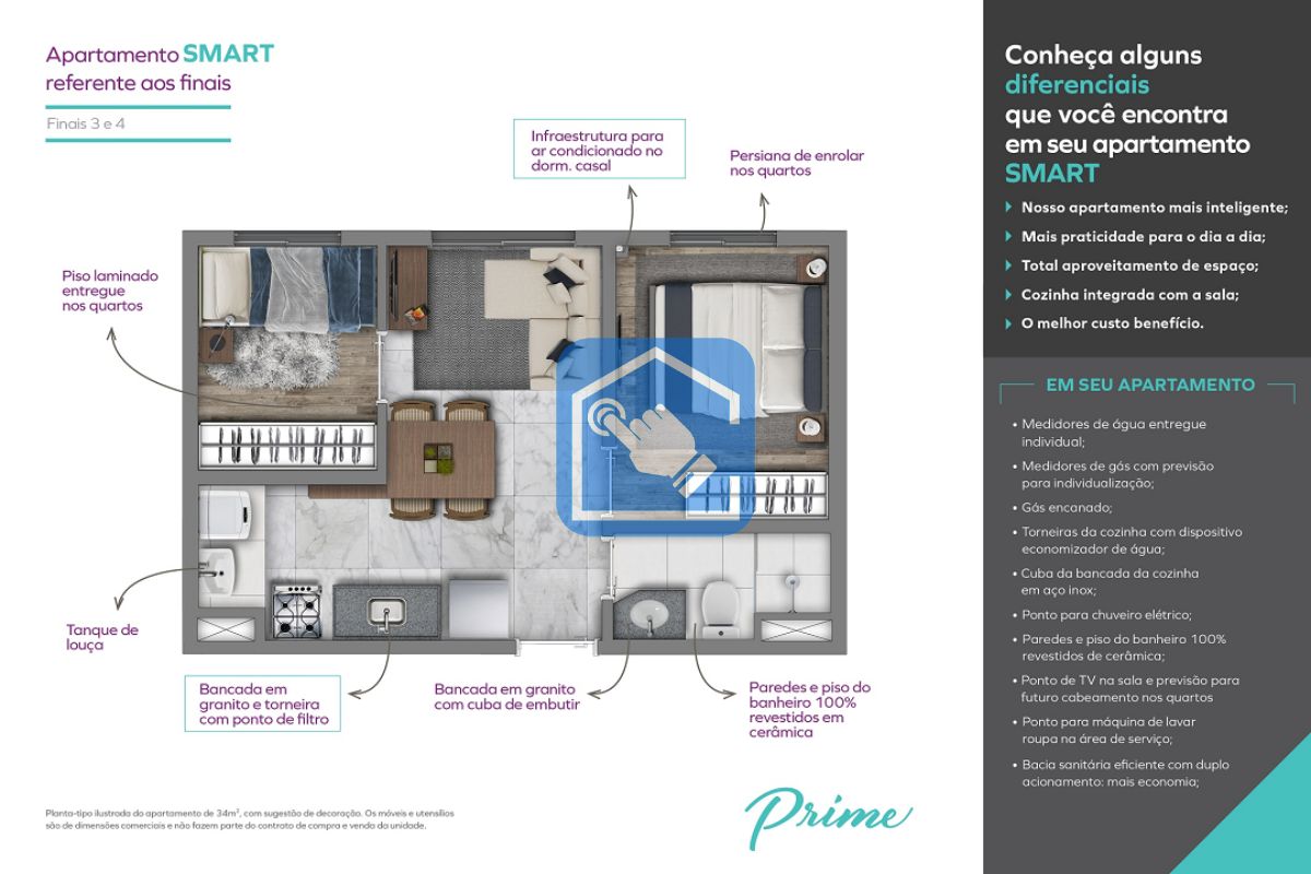 Apartamento à venda com 2 quartos, 44m² - Foto 14