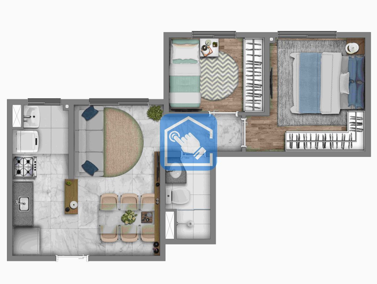 Apartamento à venda com 2 quartos, 39m² - Foto 20